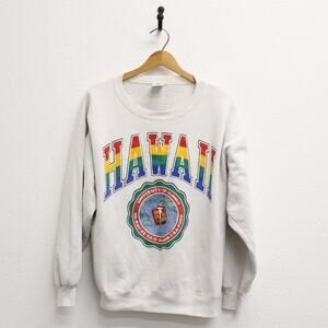 Vintage University of Hawaii Rainbows Sweatshirt Large